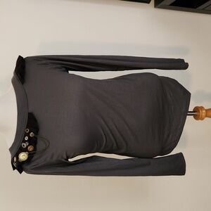 Top with Button Detail